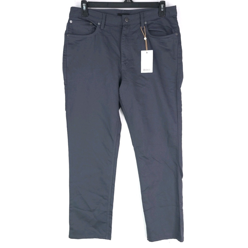 New Quince Comfort Stretch Traveler 5-Pocket Pants Men Navy Size 34x30 NWT